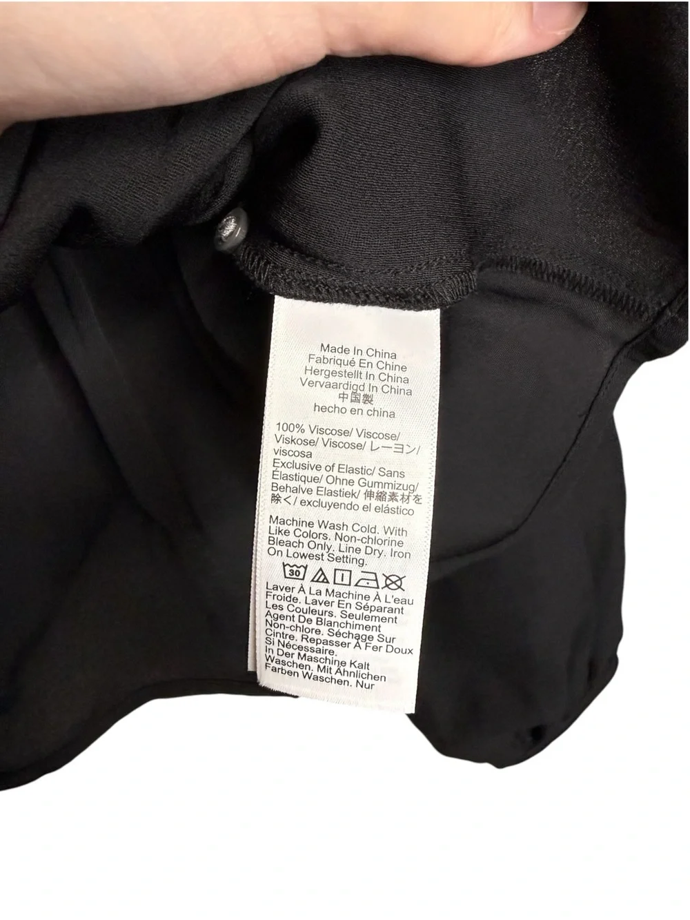 J. Crew Shirred Waist Chiffon Top in Black Size 8 NWT